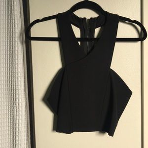 Express black crop top, size women’s medium
